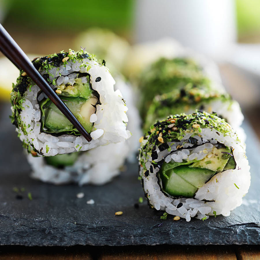 Sushi de col rizada