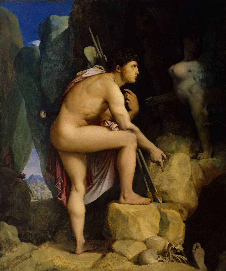 Edipo y la esfinge, de Jean Auguste Dominique Ingres
