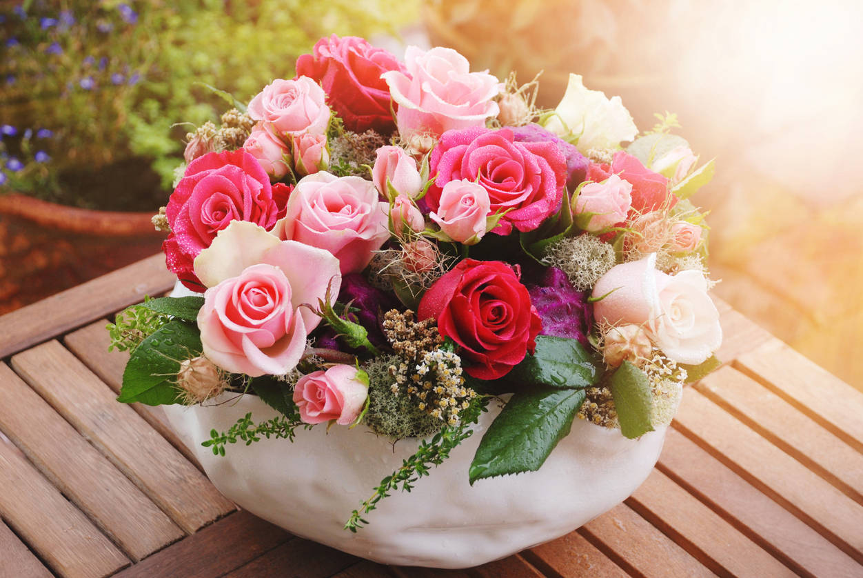 Flores día de la madre rosas