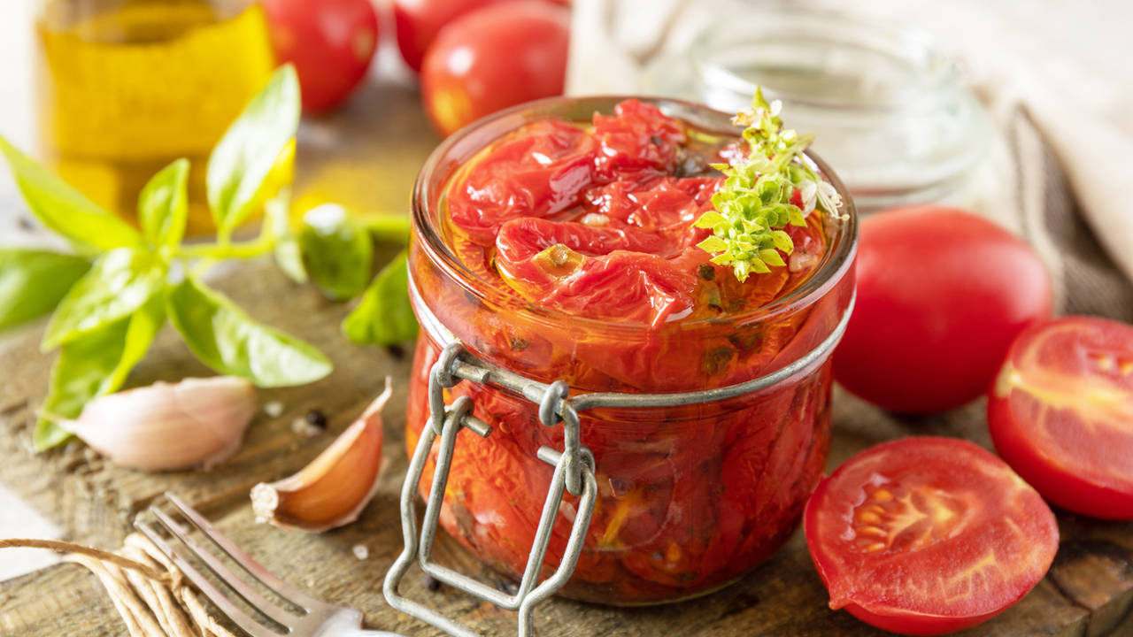 Conserva de tomate al horno