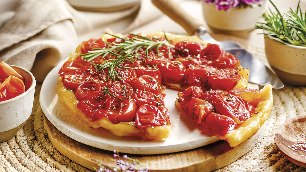 tarta tatin tomate cherry