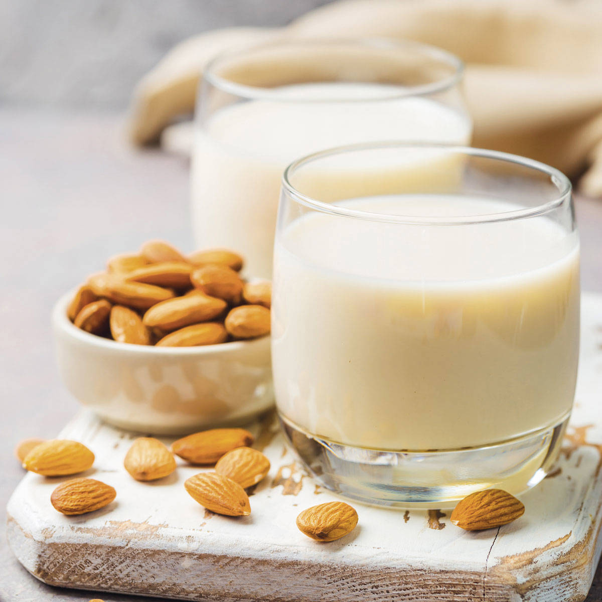 Almendras y leche de almendras