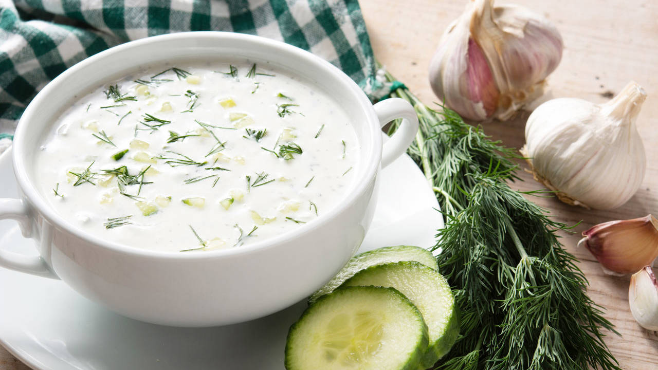 Sopa fría de pepino