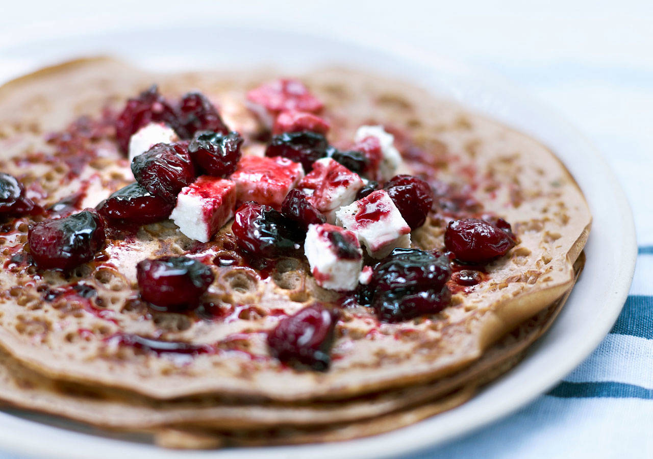 Crepes de harina de castaña