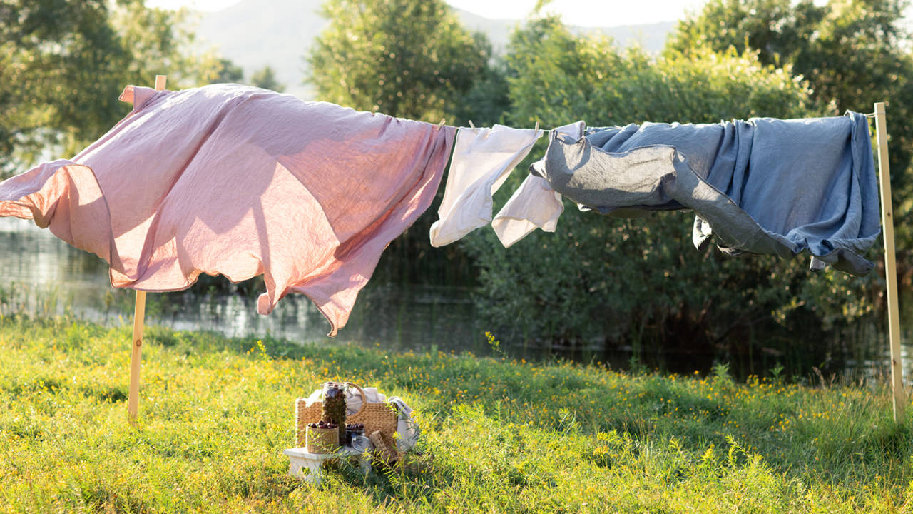 Ropa secándose al sol