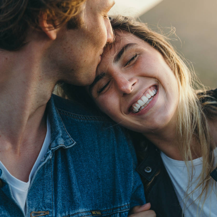 pareja feliz