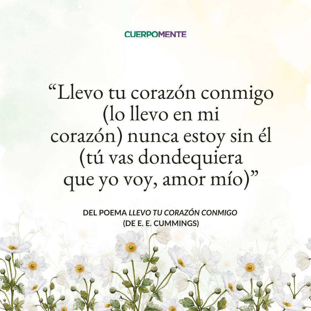 Llevo tu corazón conmigo (Poema de E. E. Cummings)