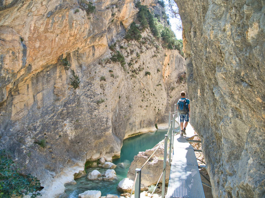 pasarelas de Alquézar