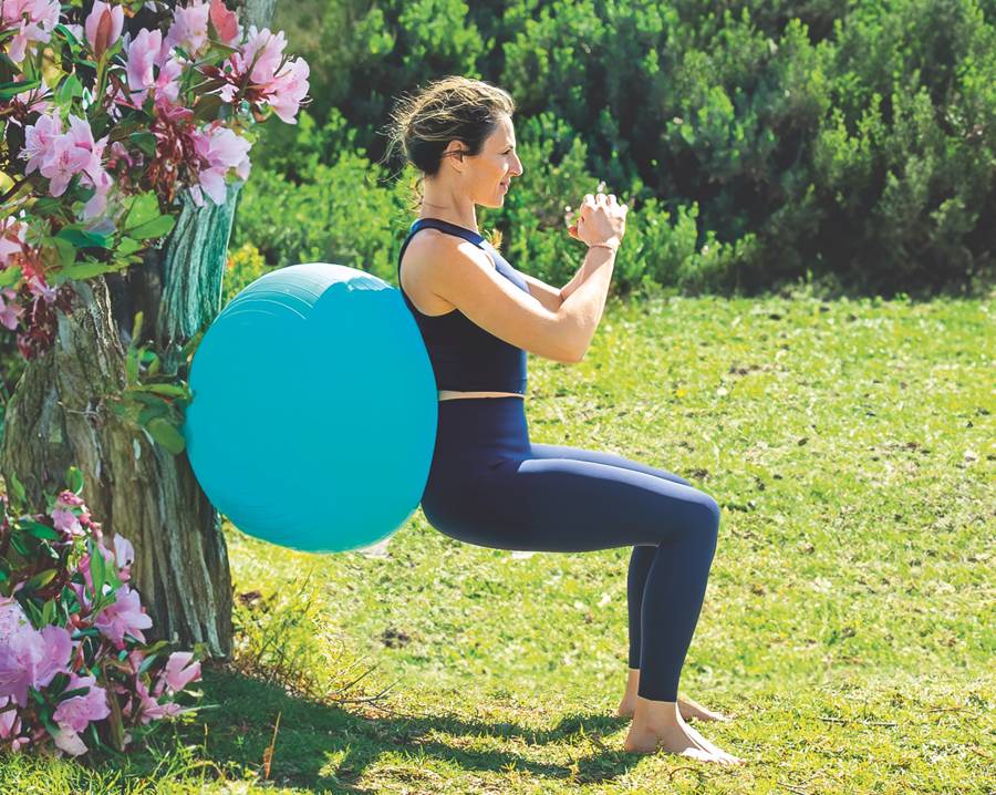 Sentadilla con pelota