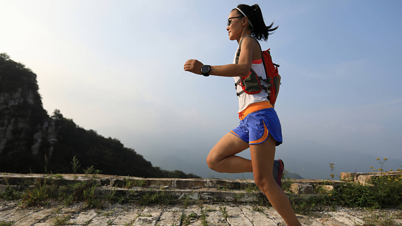 mujer corriendo