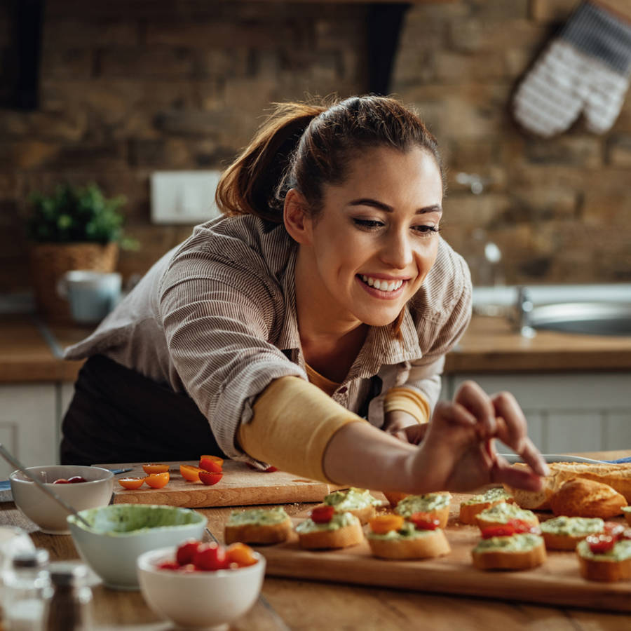 El sandwich con falso jamón rico en proteínas y sin grasas para tus desayunos salados