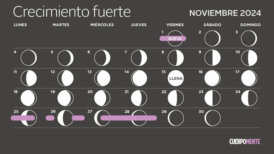 Calendario lunar noviembre 2024: los mejores días para cortarse el pelo y fortalecerlo