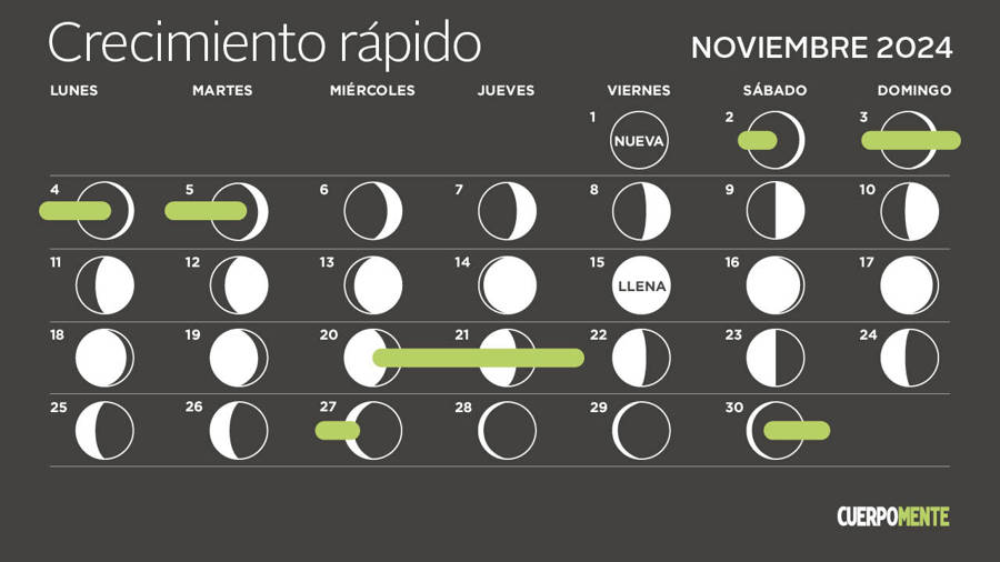 Calendario lunar noviembre 2024: los mejores días para cortarse el pelo y que crezca rápido