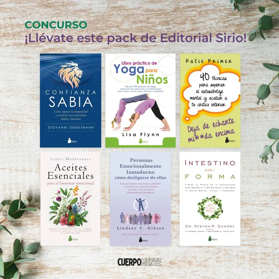 ¡Participa y llévate este pack de la Editorial Sirio para cuidar de tu cuerpo y de tu mente!