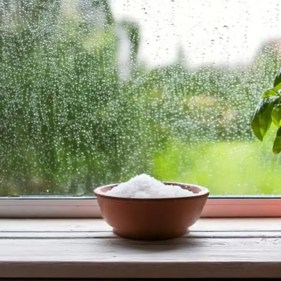  Ventana con cuenco de sal