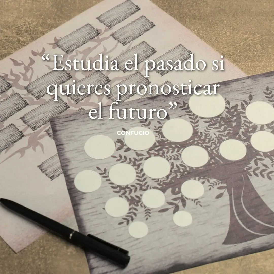 Frase de Confucio: "Estudia el pasado si quieres pronosticar el futuro."