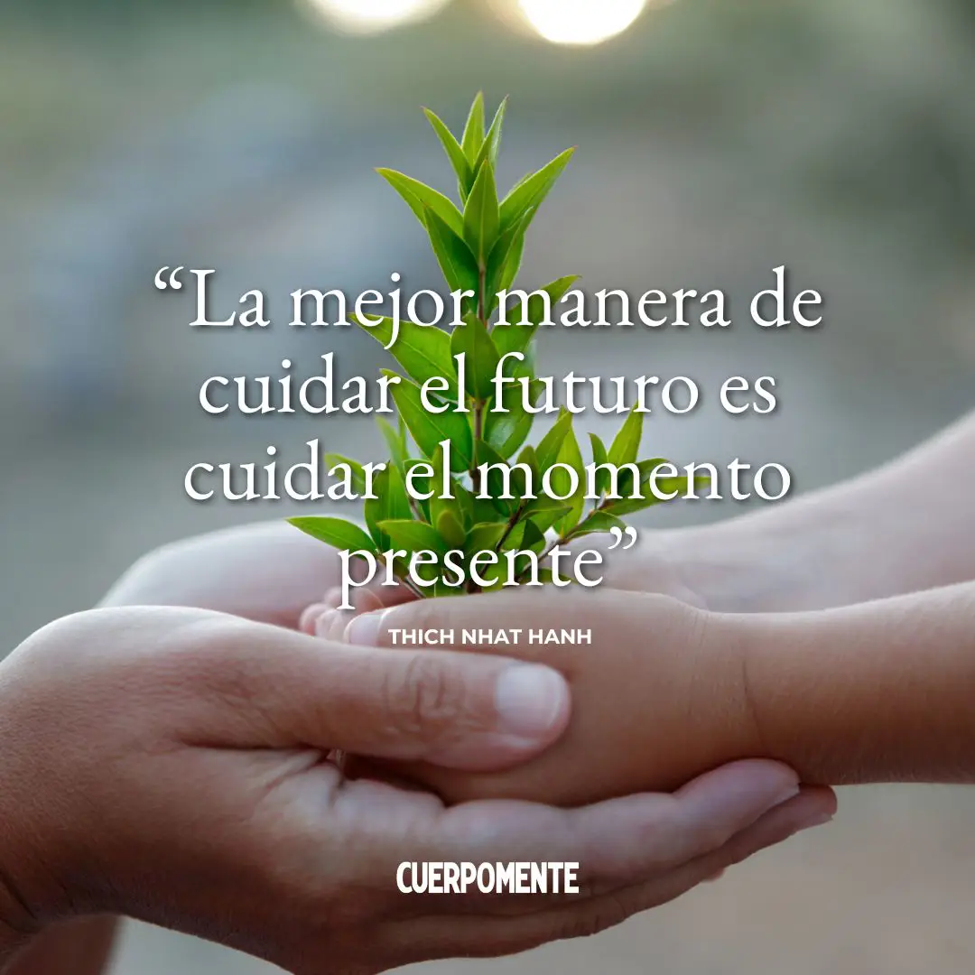 Frases de Thich Nhat Hanh (6): "La mejor manera de cuidar el futuro es cuidar el momento presente."