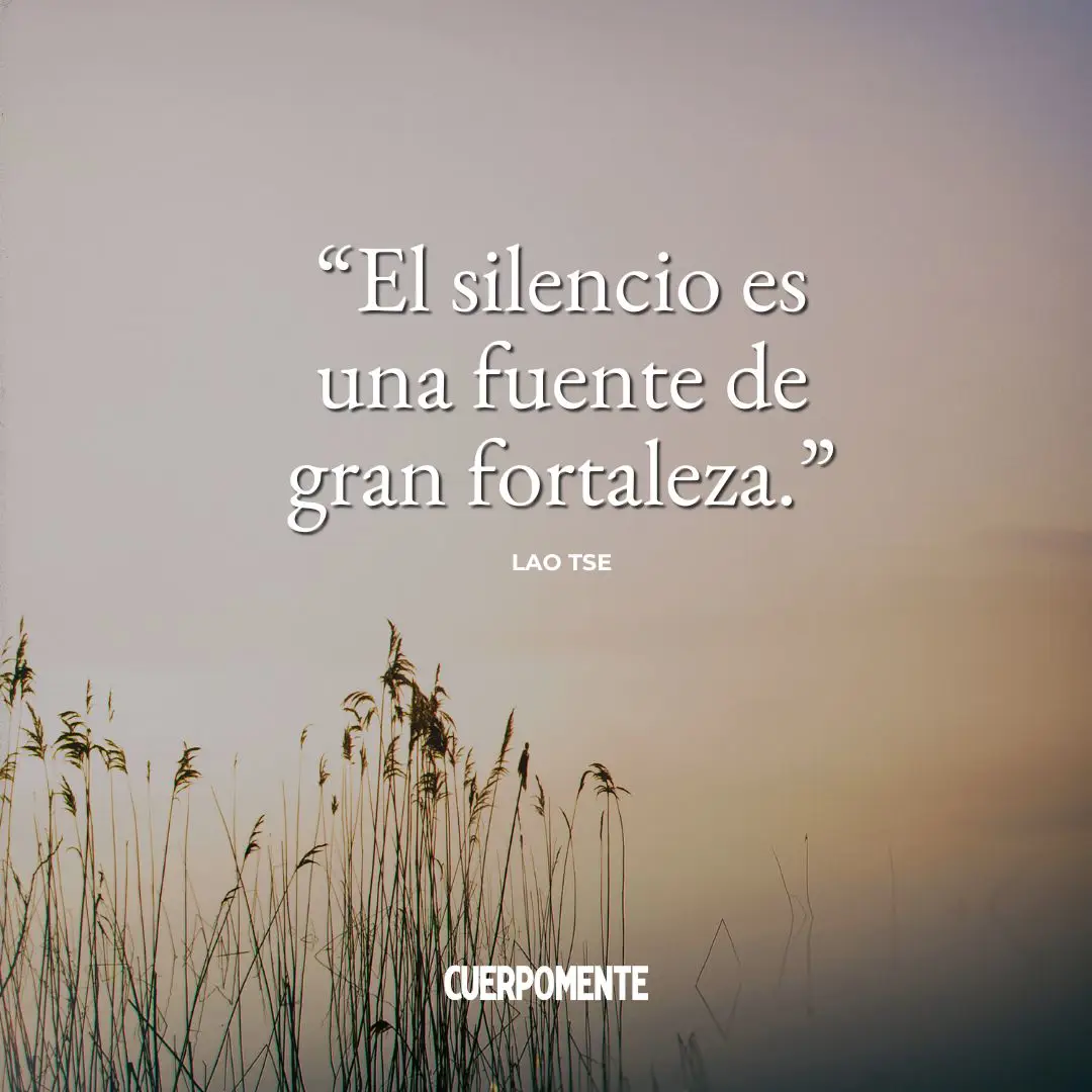 Frases Lao Tse1. "El silencio es una fuente de gran fortaleza."