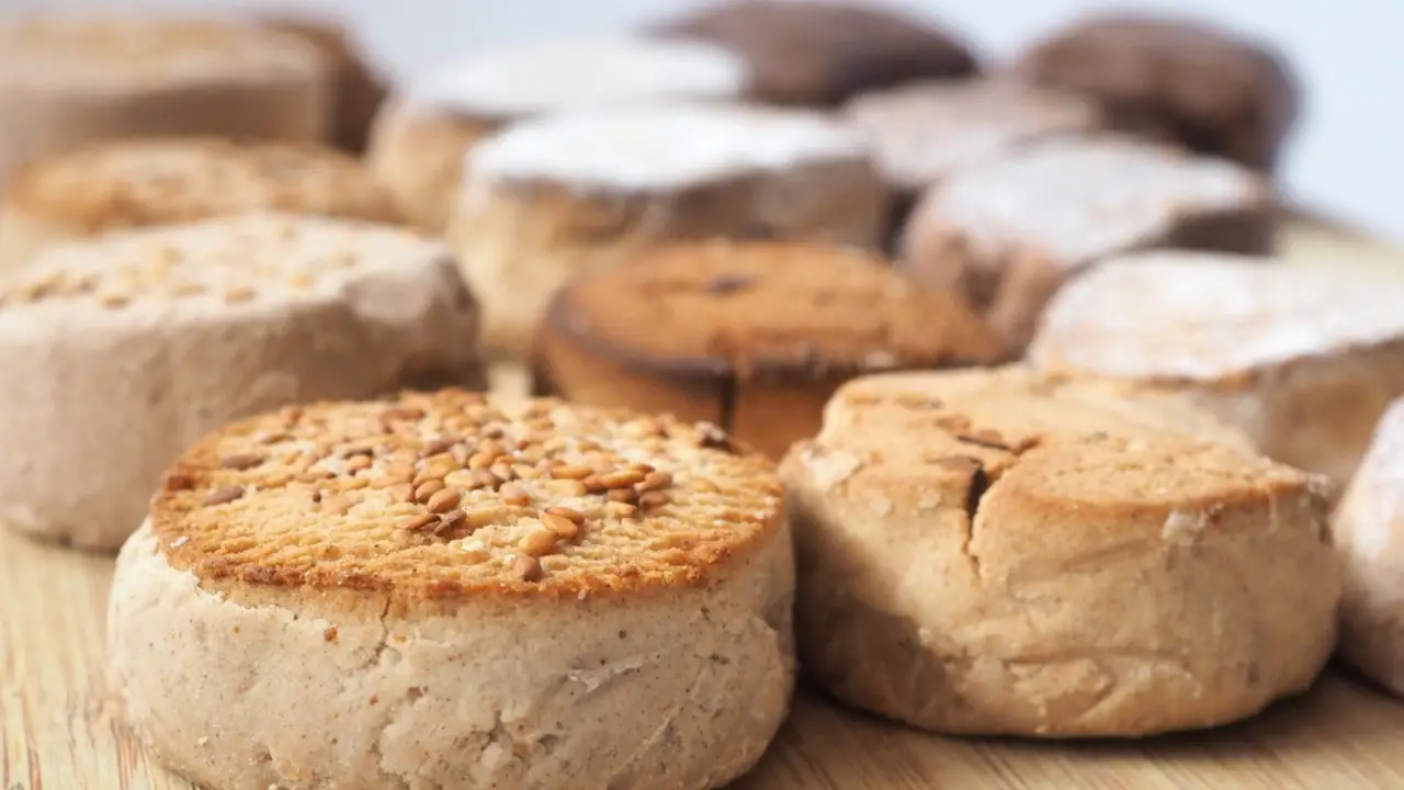 Polvorones con harina de almendra