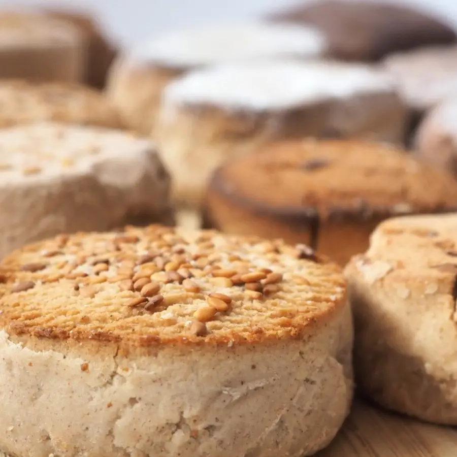 Polvorones con harinas de almendra