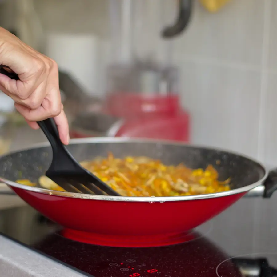 Sartén con comida