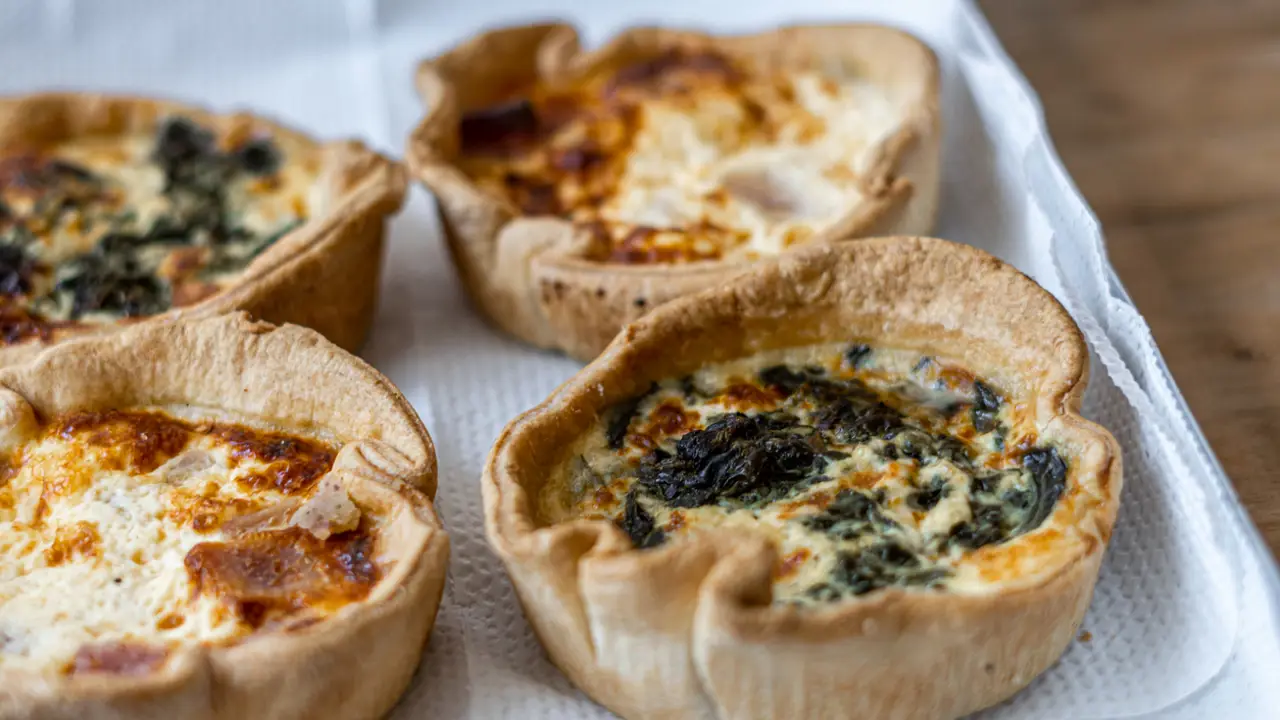 quiche de queso cottage