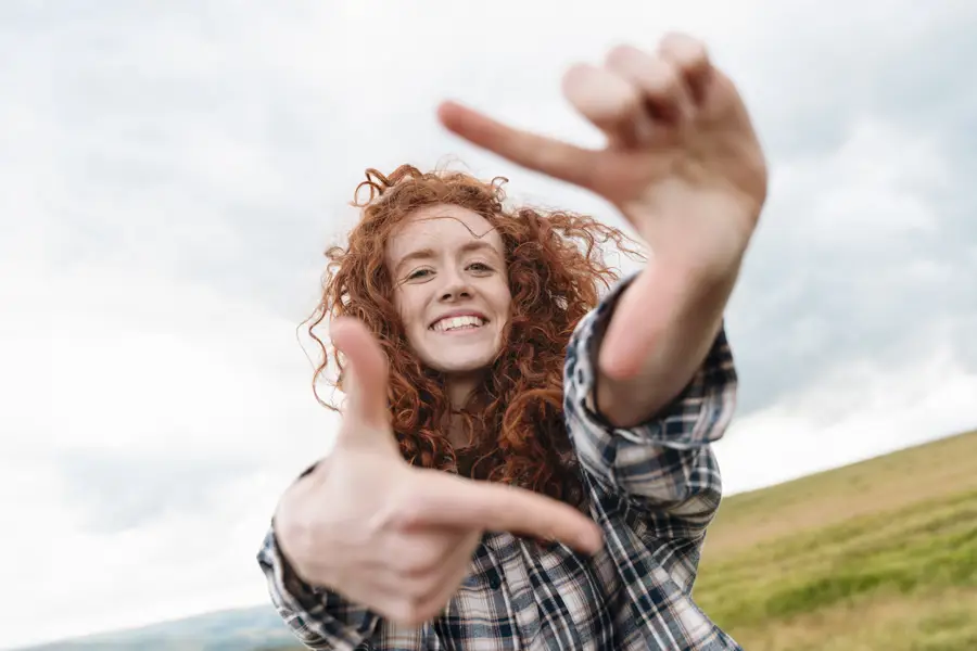 mujer feliz