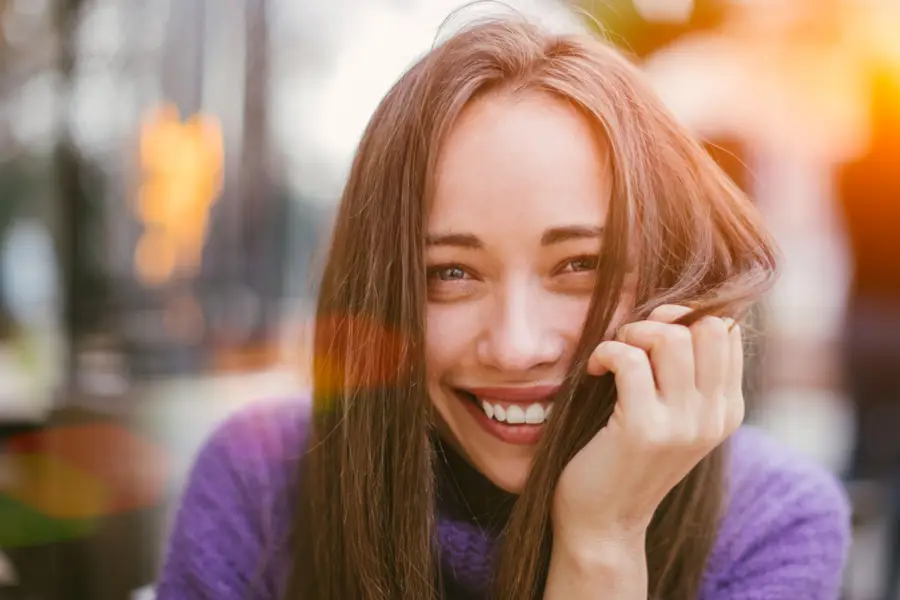 Mujer sonriente