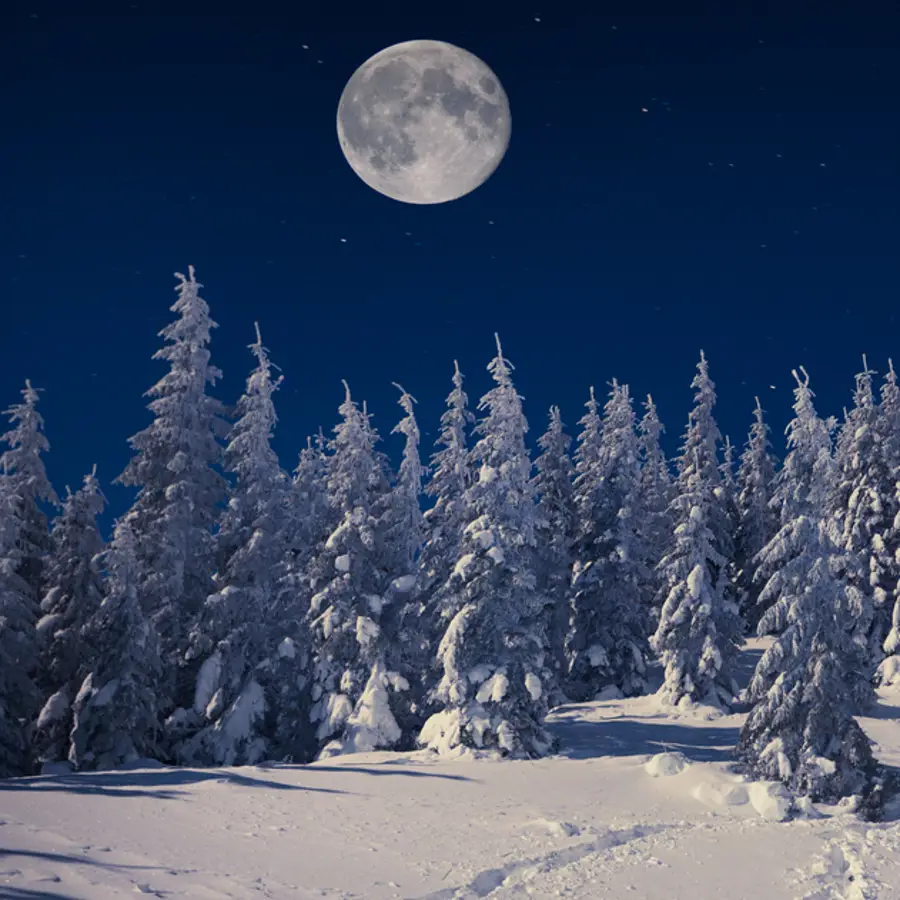 Luna llena de febrero 2025: la Luna de nieve llega pasado el ecuador del invierno