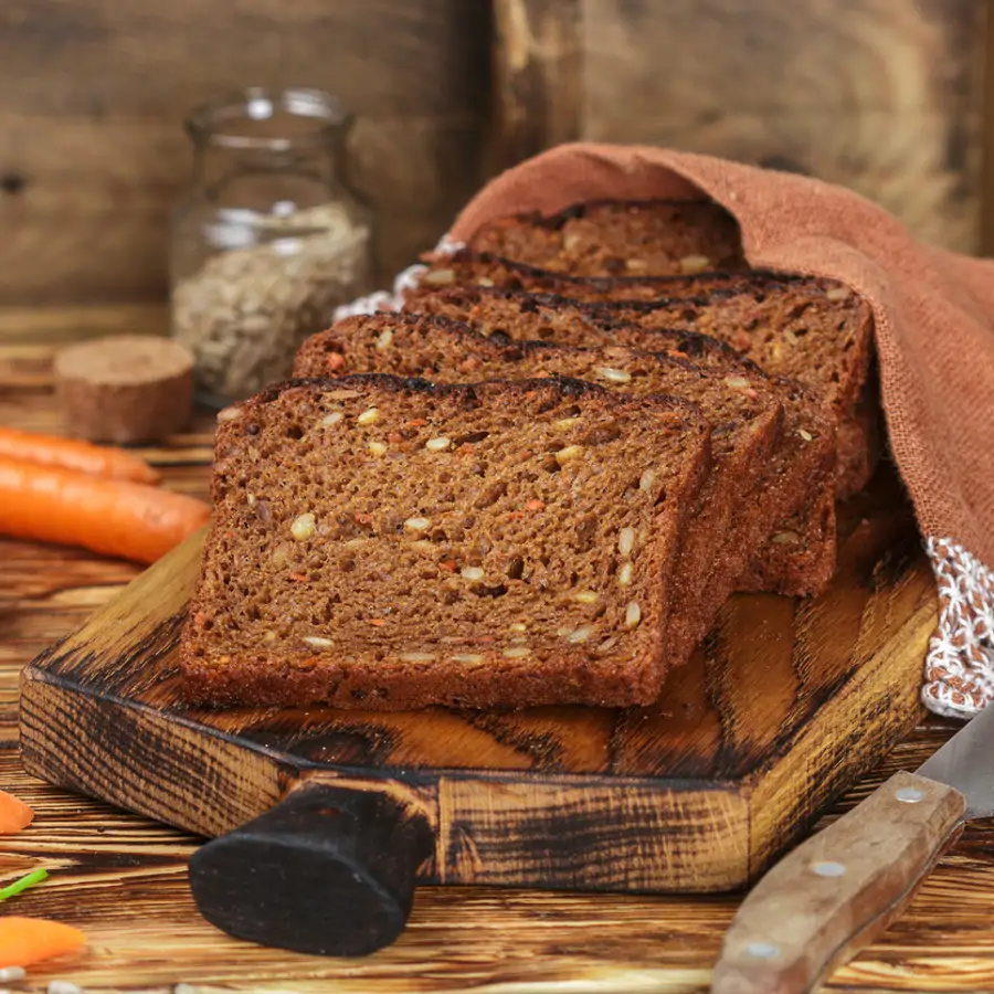 Pan de zanahoria sin harinas: lo puedes congelar y tostar, y queda delicioso