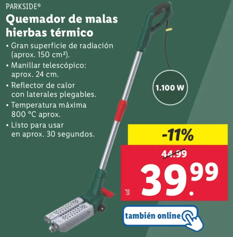 quemador lidl oferta