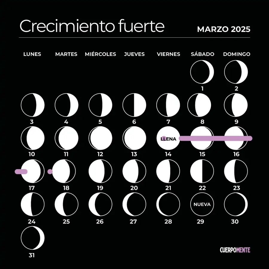 Calendario lunar de marzo 2025: cuándo cortarse el pelo para que crezca fuerte