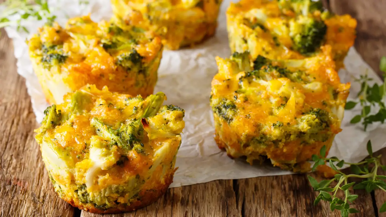 muffins de brócoli