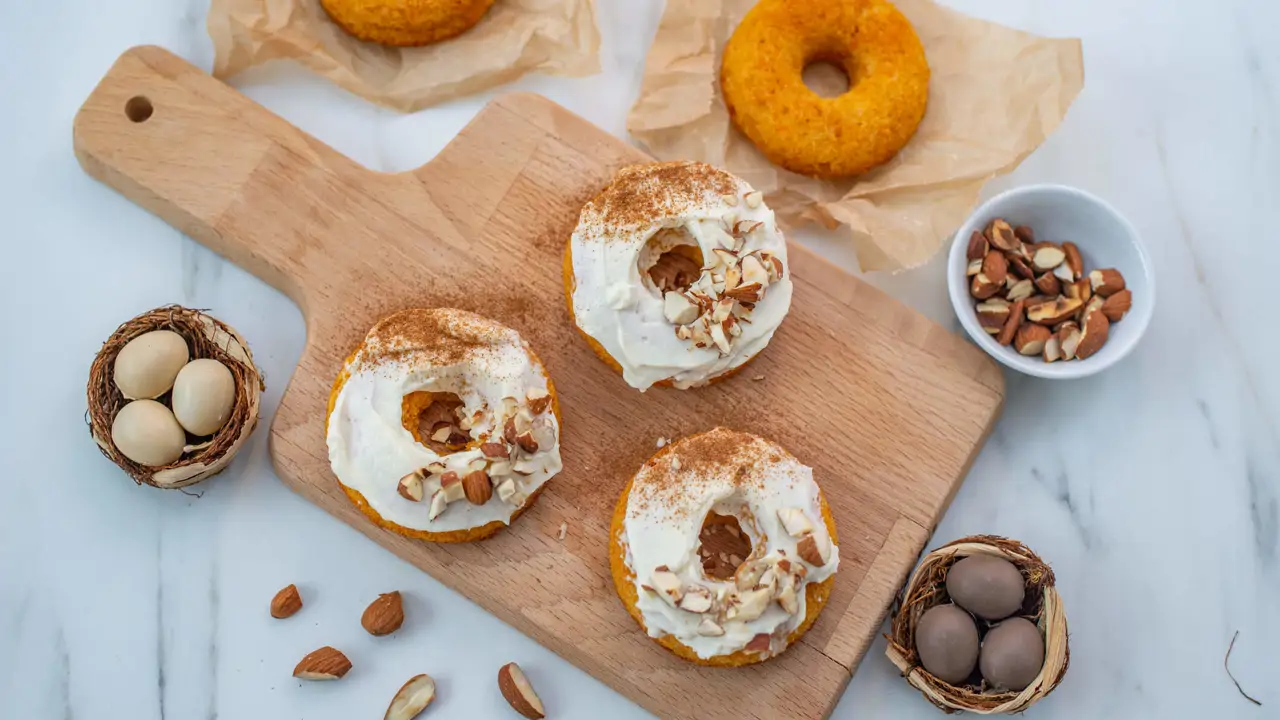 donut de pastel de zanahoria