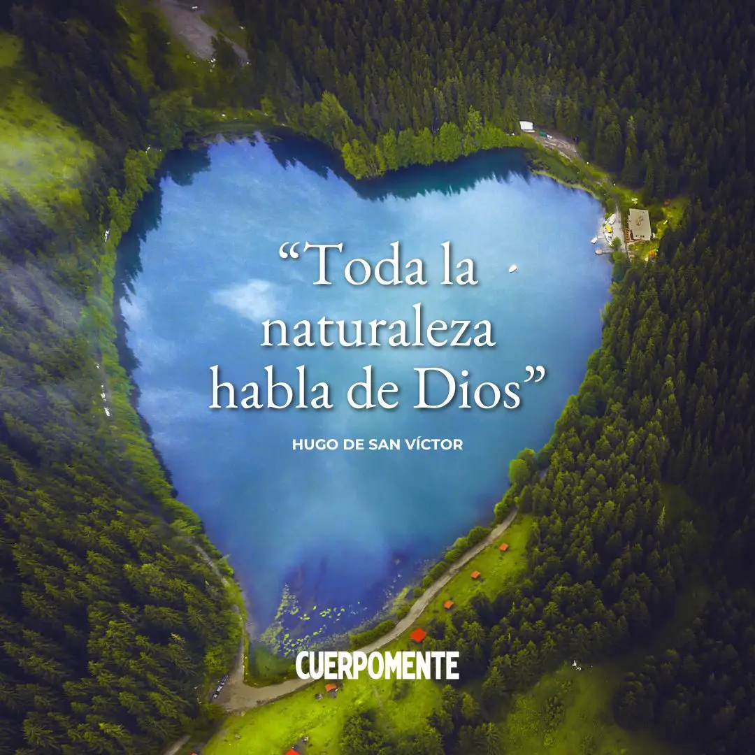 Frases naturaleza: "TODA LA NATURALEZA HABLA DE DIOS." HUGO DE SAN VÍCTOR