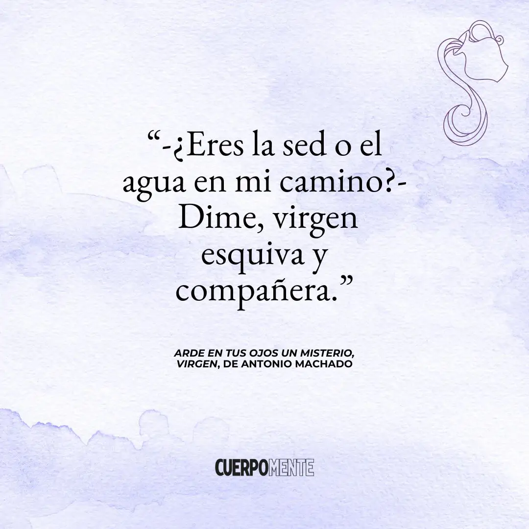 Arde en tus ojos un misterio, virgen (poema de Antonio Machado)