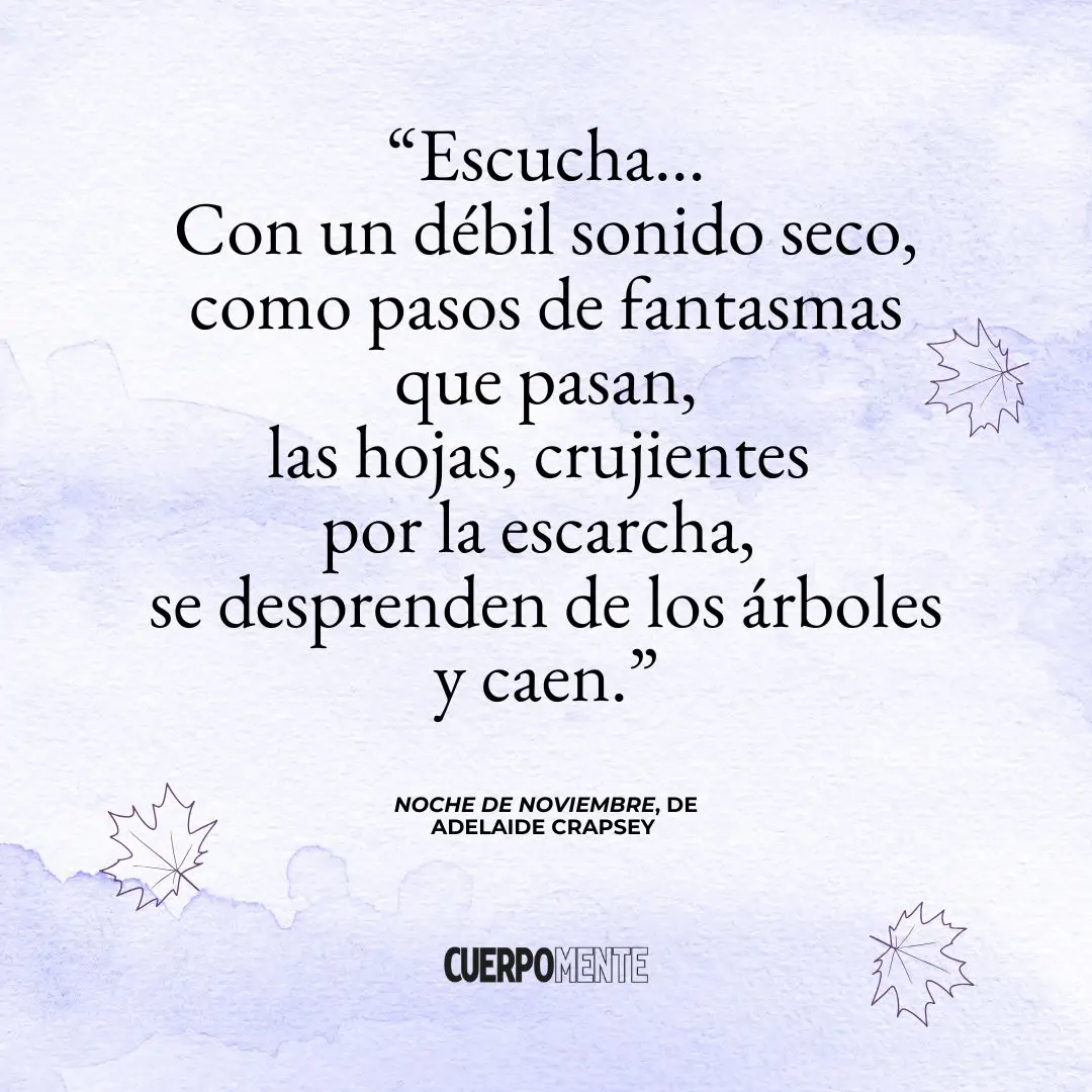 Noche de noviembre (poema de Adelaide Crapsey)