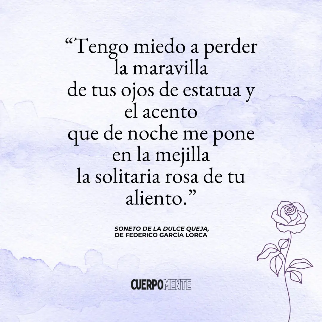 Soneto de la dulce queja (Poema de Federico García Lorca)