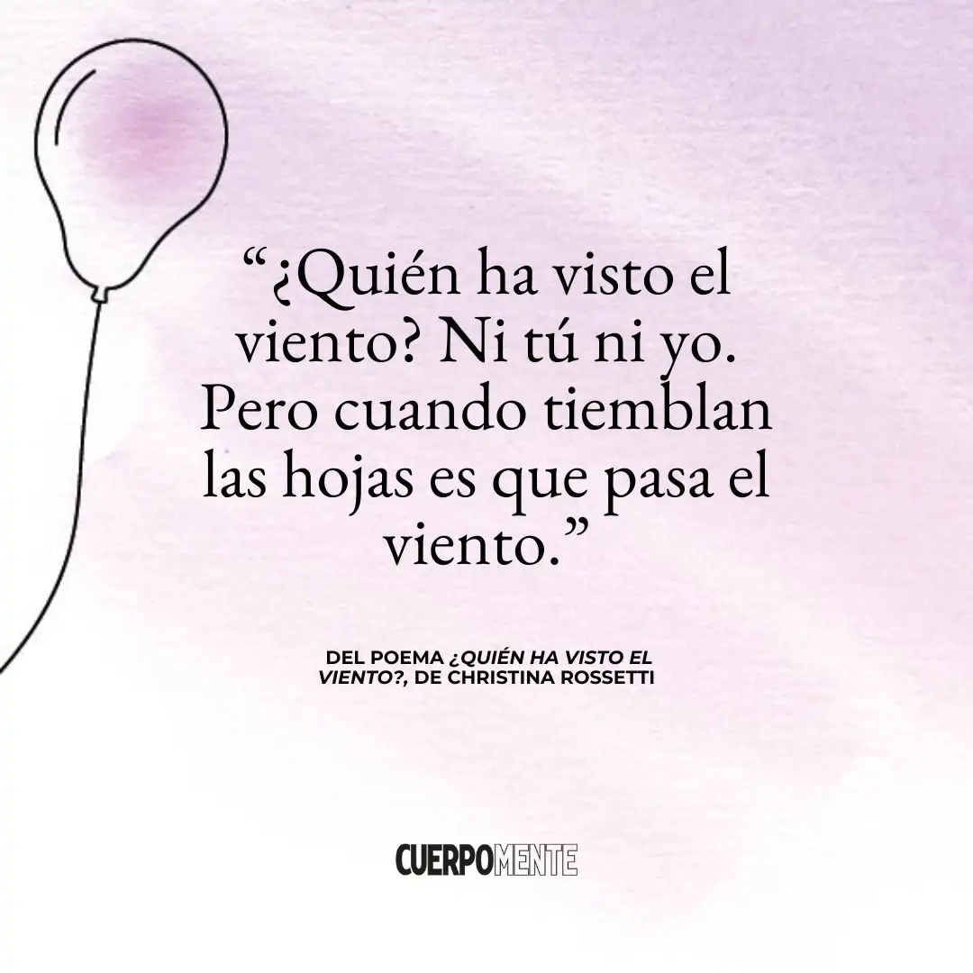 ¿Quién ha visto el viento? (poema de Christina Rossetti)