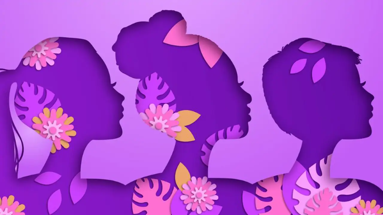 color morado simbolo feminismo