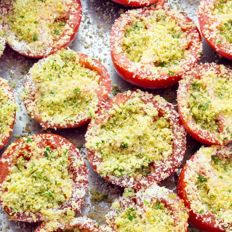 tomates rellenos gratinados
