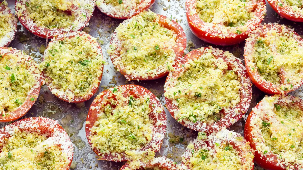 tomates rellenos gratinados