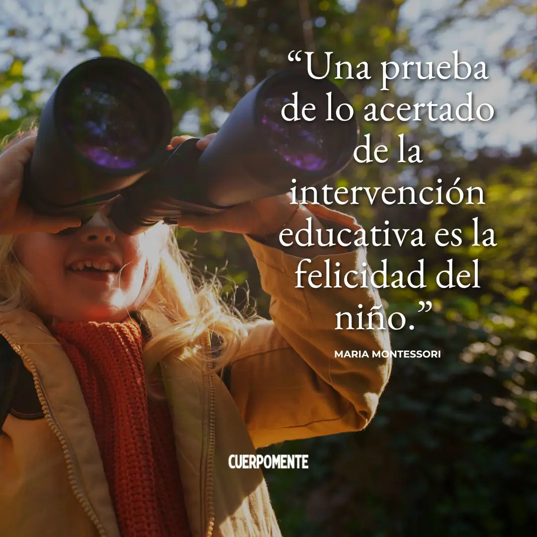 Frase para profesores de Maria Montessori