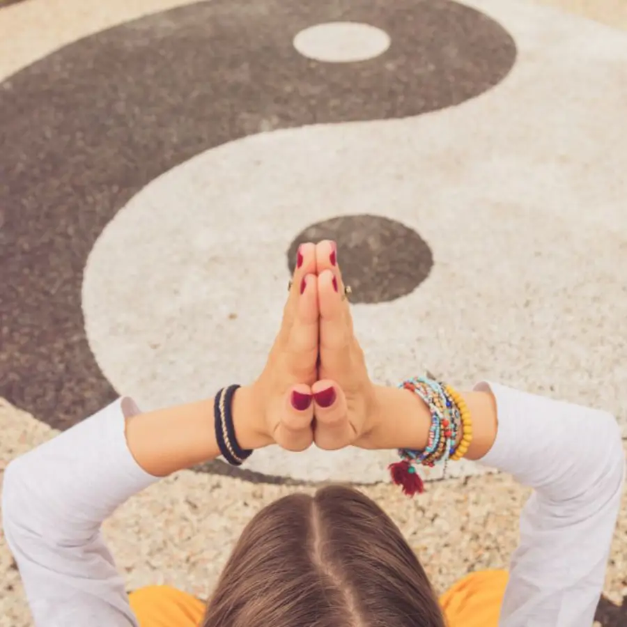 Meditar simbolo yin yang