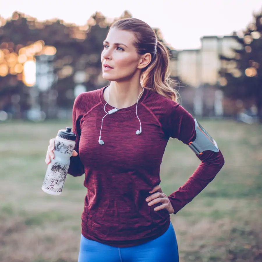 Mujer madura ejercicio