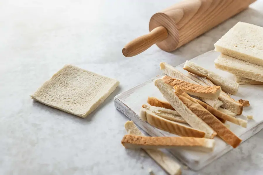 pan de molde sin corteza