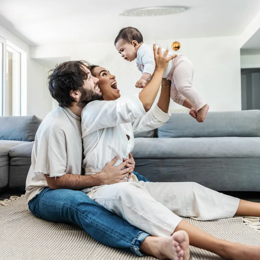 Pareja con hijos
