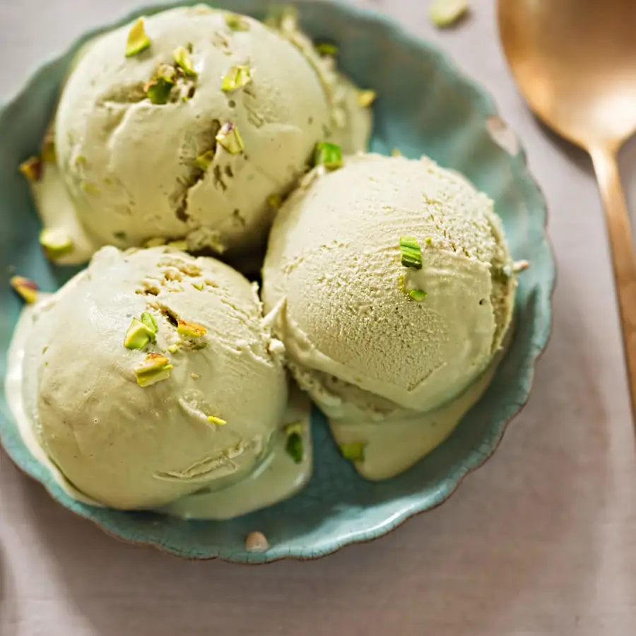 helado de pistacho