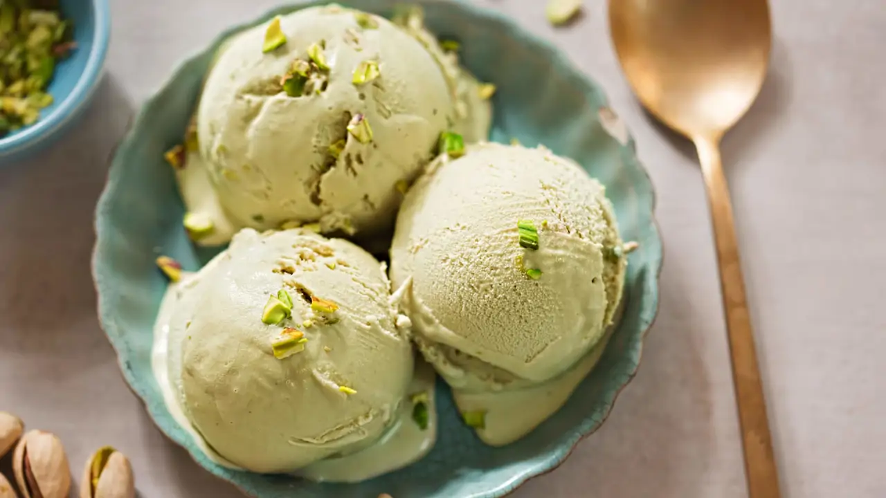 helado de pistacho