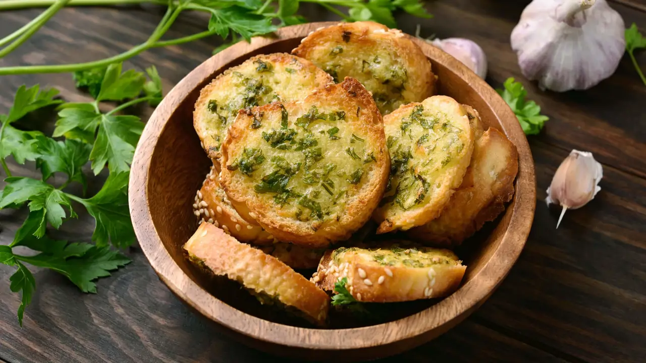 chips de pan de ajo